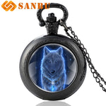 Mysterious Wolf Pocket Watch