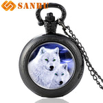 Mysterious Wolf Pocket Watch