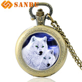 Mysterious Wolf Pocket Watch