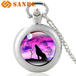 Mysterious Wolf Pocket Watch