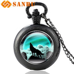 Mysterious Wolf Pocket Watch