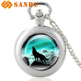 Mysterious Wolf Pocket Watch