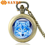 Mysterious Wolf Pocket Watch