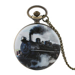 Train Locomotive Pocket Watch